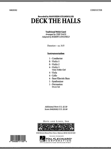 Deck the Halls (Mannheim Steamroller) (COMPLETE)