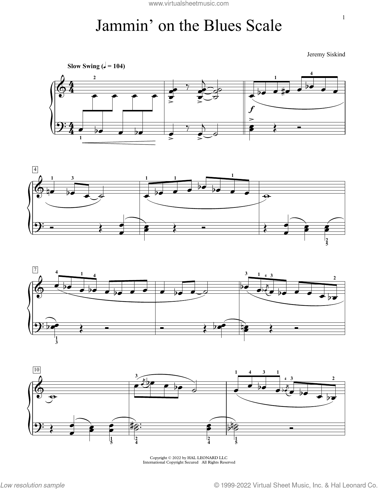 Jammin' On The Blues Scale