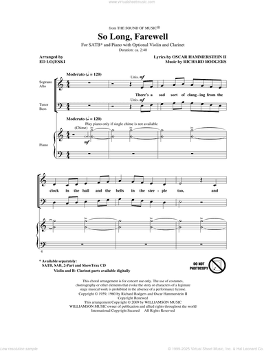 So Long, Farewell (from The Sound Of Music)
