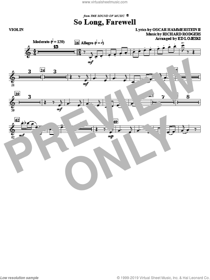 So Long, Farewell (from The Sound Of Music)