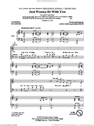 Just Wanna Be With You (from High School Musical 3)