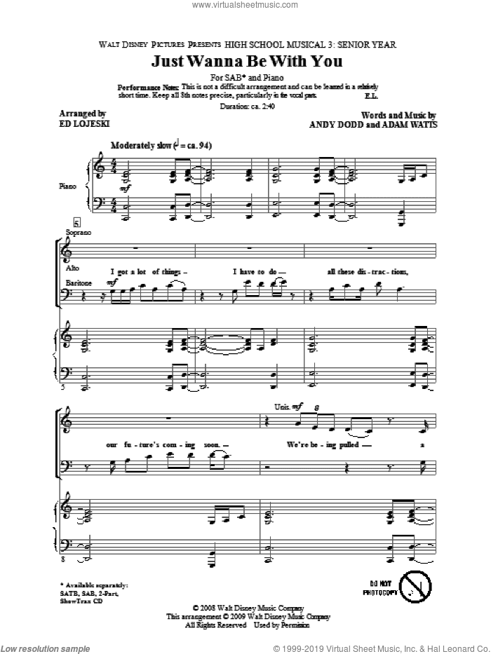 Just Wanna Be With You (from High School Musical 3)