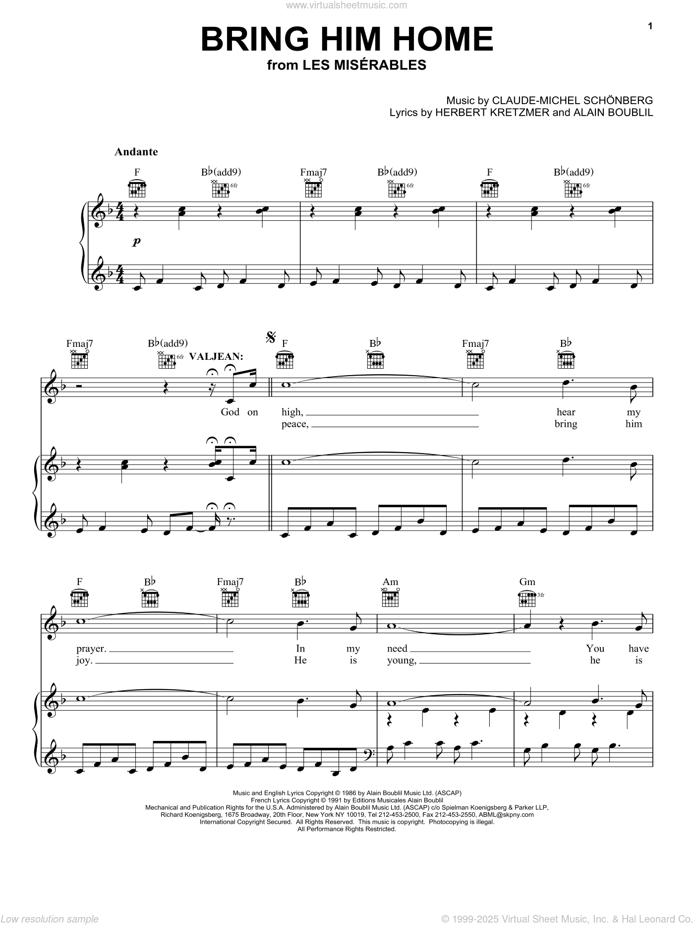 Bring Him Home (from Les Miserables)