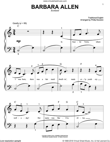 Barbara Allen (arr. Phillip Keveren)