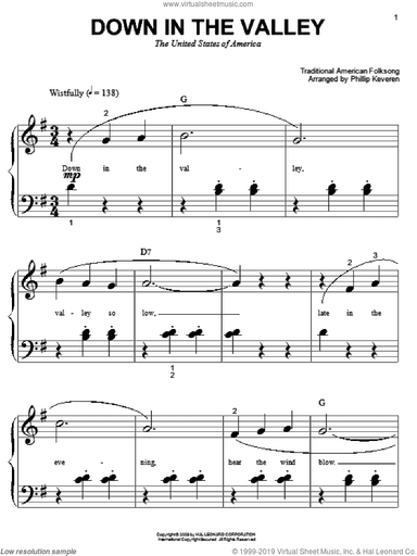 Down In The Valley (arr. Phillip Keveren)