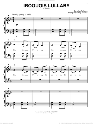 Iroquois Lullaby (arr. Phillip Keveren)