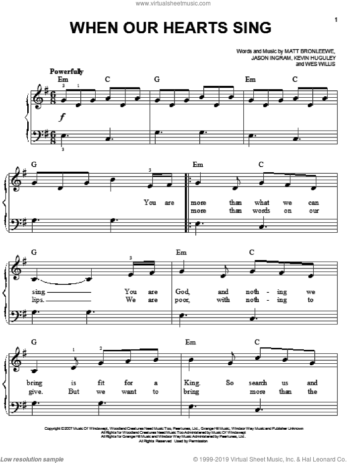 When Our Hearts Sing