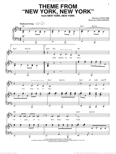 Theme From "New York, New York"