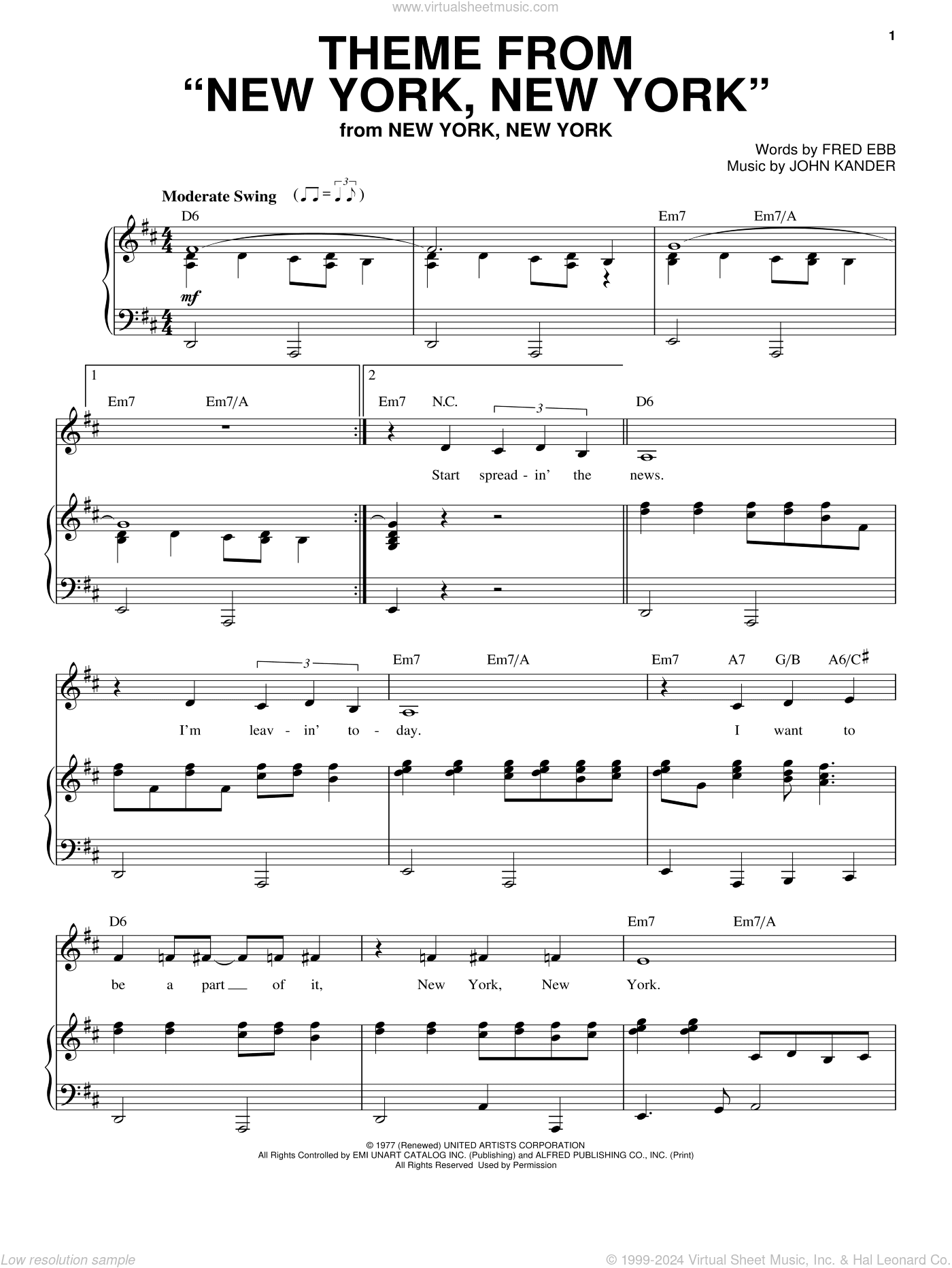 Theme From "New York, New York"