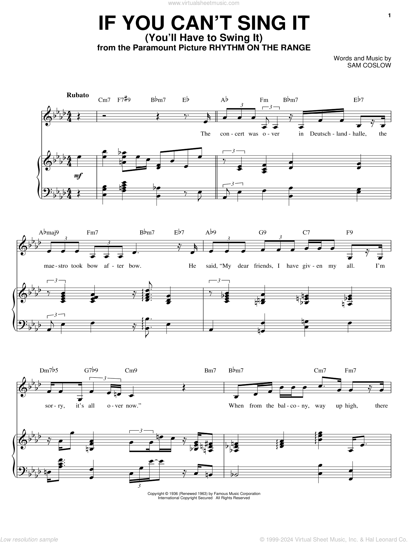 If You Can't Sing It (You'll Have To Swing It)