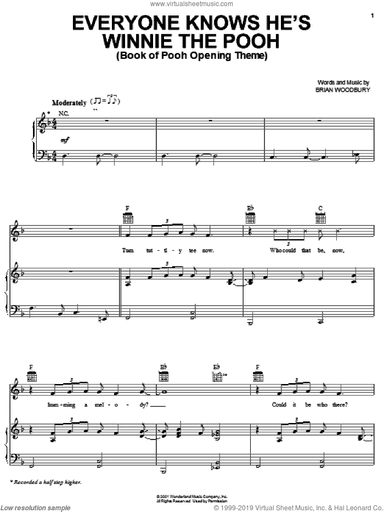 Everyone Knows He's Winnie The Pooh (Book Of Pooh Opening Theme)