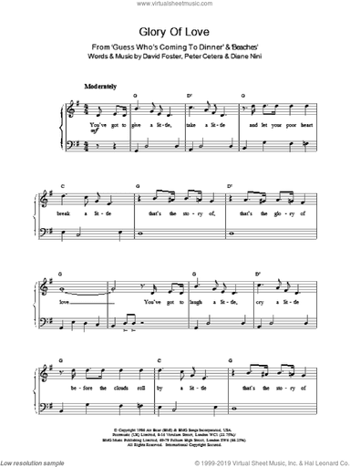 Glory Of Love, (easy)