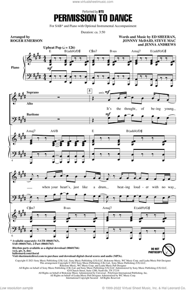 Permission To Dance (arr. Roger Emerson)
