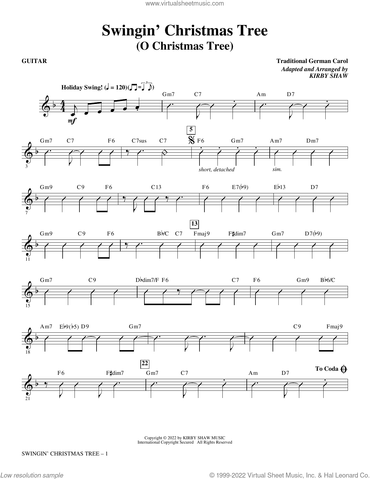 Swingin' Christmas Tree (O Christmas Tree) (arr. Kirby Shaw)