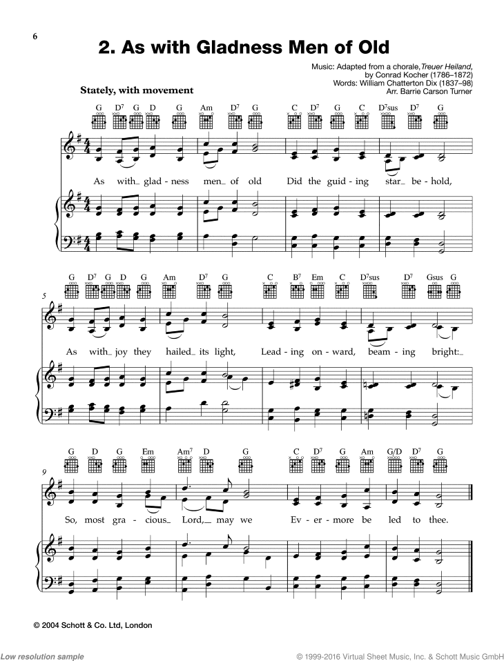 As With Gladness Men of Old