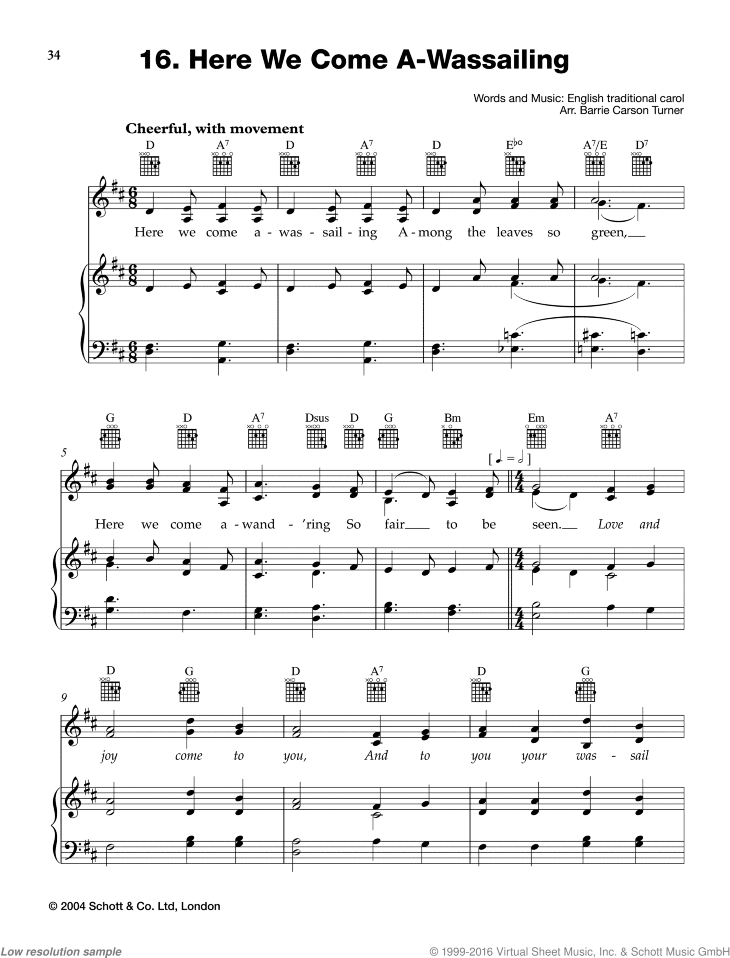 Here We Come A-Wassailing