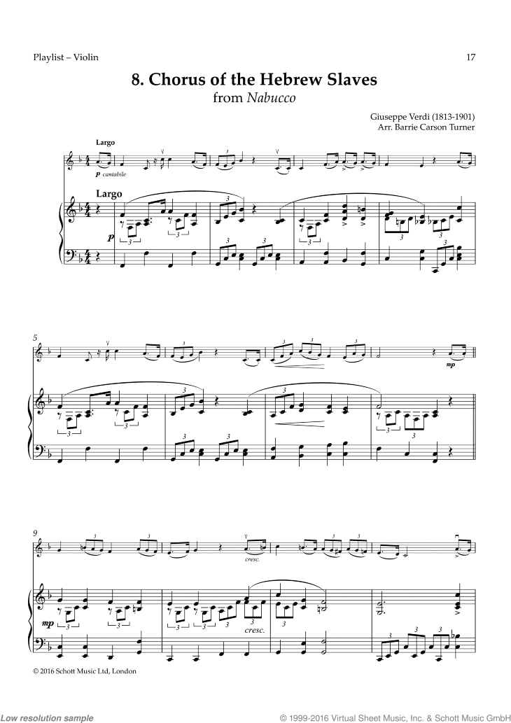 Chorus of the Hebrew Slaves, from Nabucco