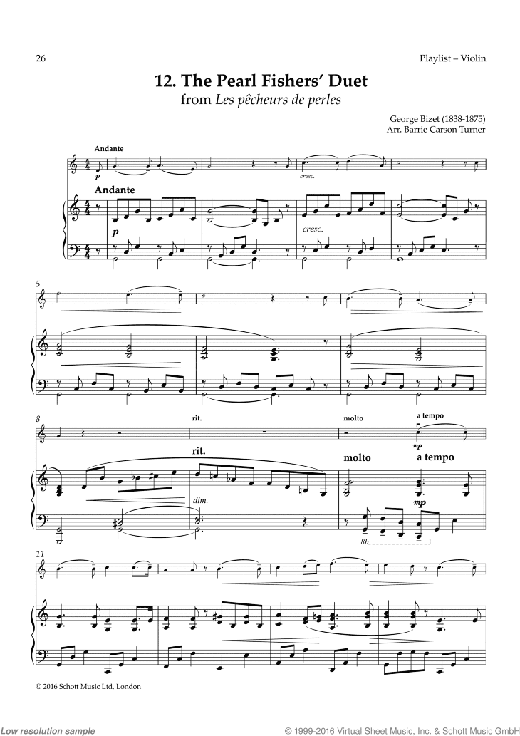 The Pearl Fishers' Duet