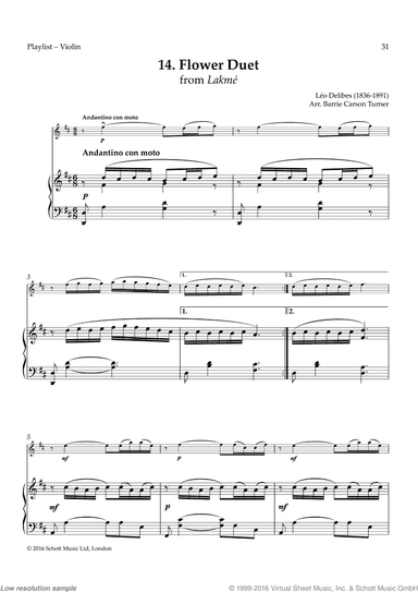 Flower Duet, from Lakm&eacute;