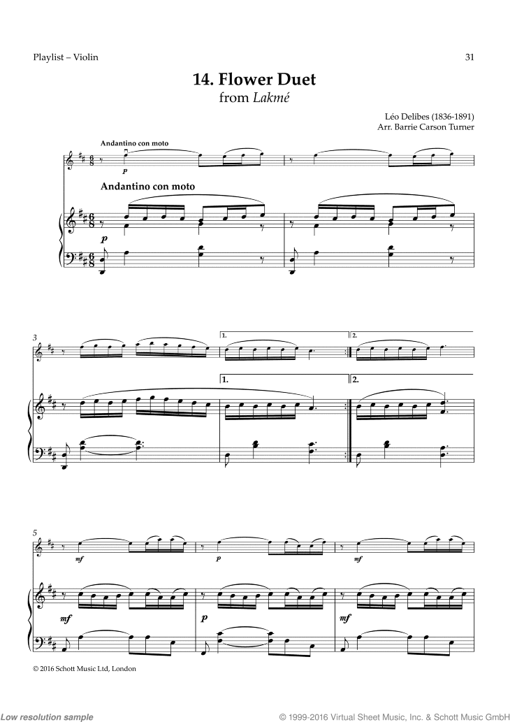 Flower Duet, from Lakm&eacute;