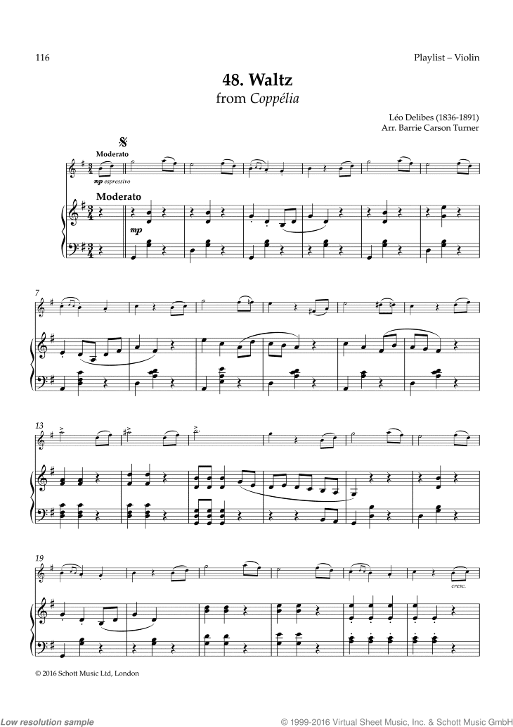 Waltz, from Copp&eacute;lia