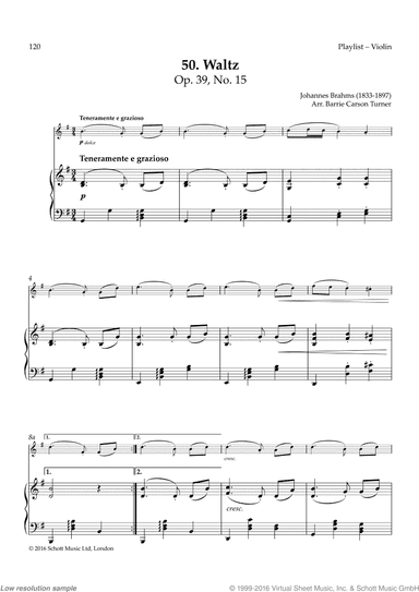 Waltz in A-flat, Op. 39 No. 15