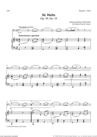 Waltz in A-flat, Op. 39 No. 15
