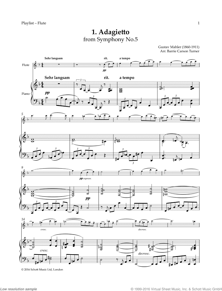 Adagietto, from Symphony No. 5