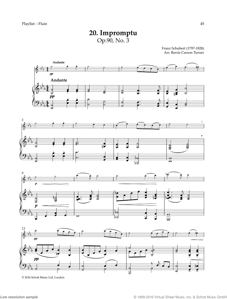 Impromptu, Op. 90 No. 3