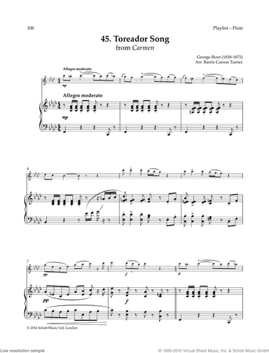 Toreador Song, from Carmen