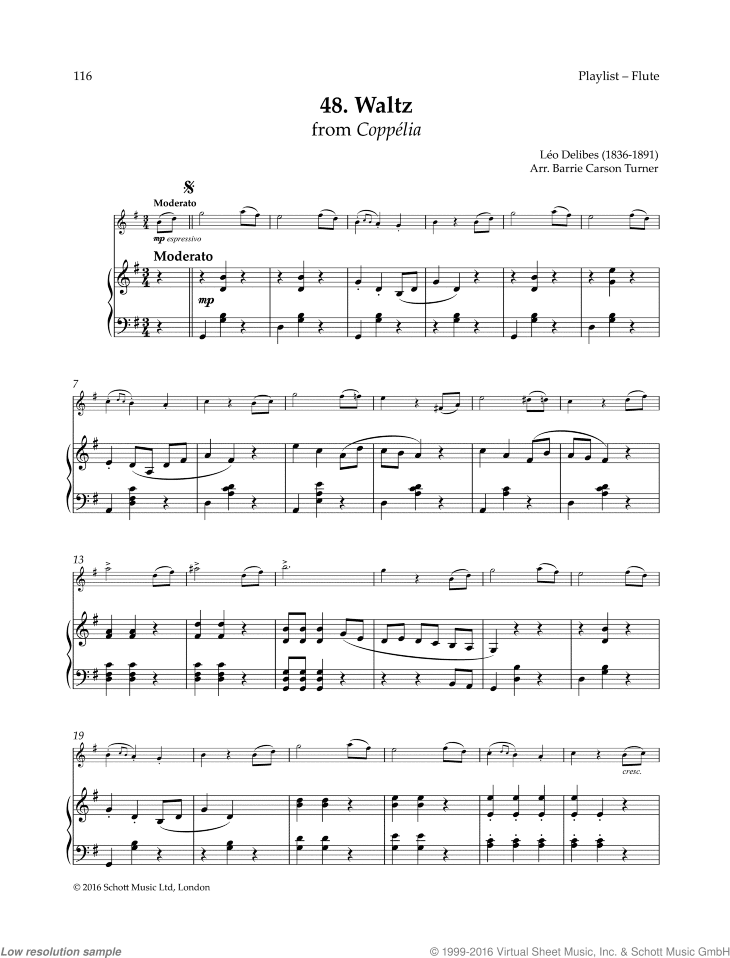 Waltz, from Copp&eacute;lia