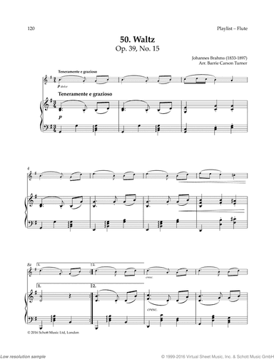 Waltz in A-flat, Op. 39 No. 15