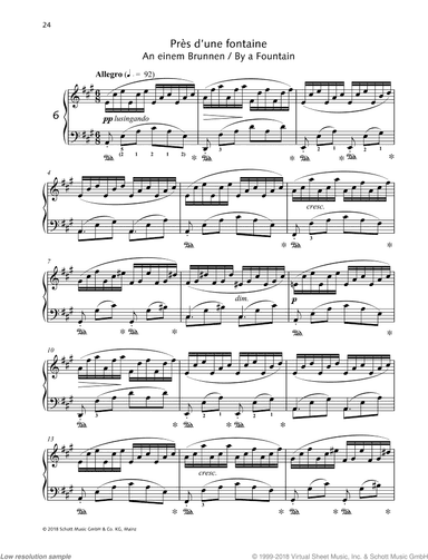 By a Fountain, Op. 105 No. 6