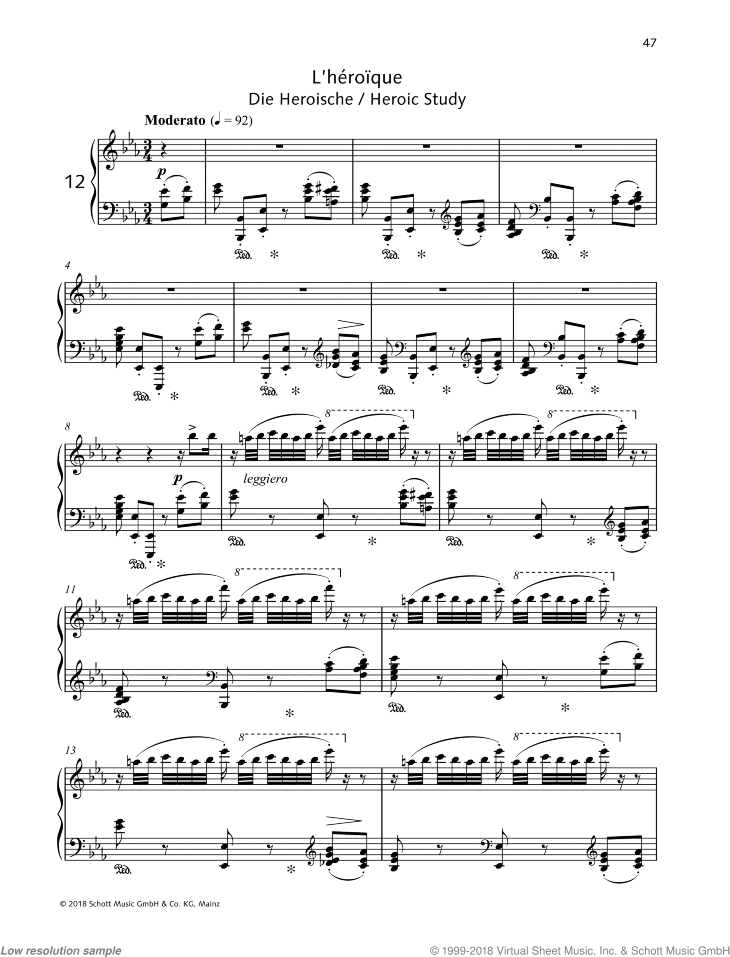 Heroic Study, Op. 105 No. 12