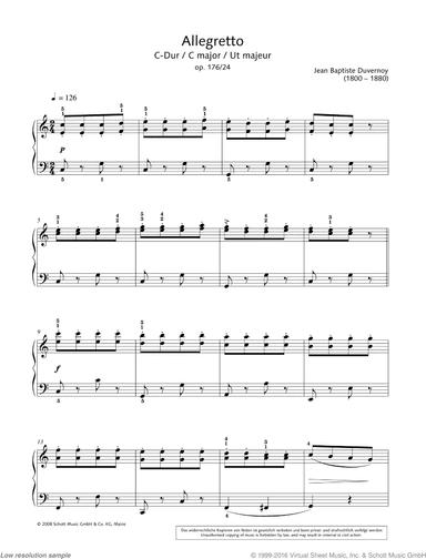 Allegretto in C major , Op.  176 No. 24