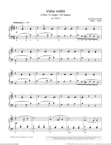 Valse noble in C major, Op.  210 No. 17