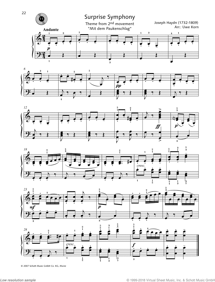 Surprise Symphony - Theme from 2nd movement