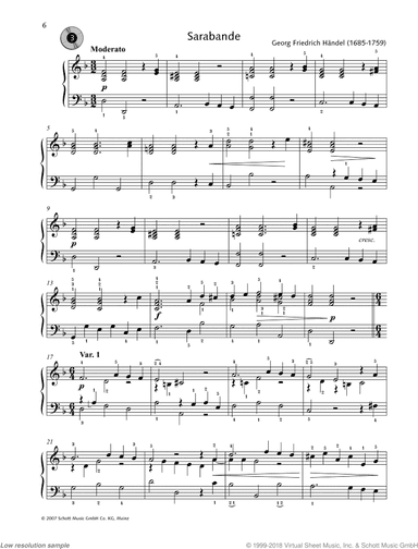 Sarabande - from Suite in D Minor, HWV 437