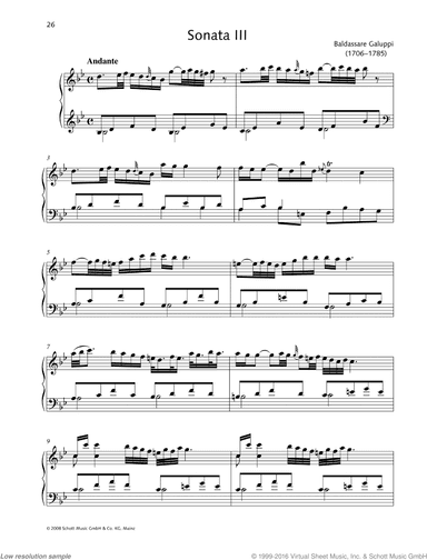 Sonata III in B-flat major