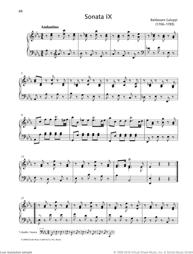 Sonata IX in E-flat major