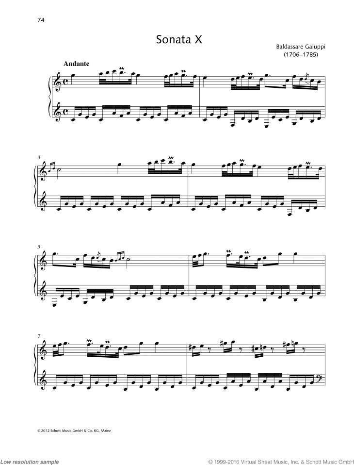 Sonata X in C major