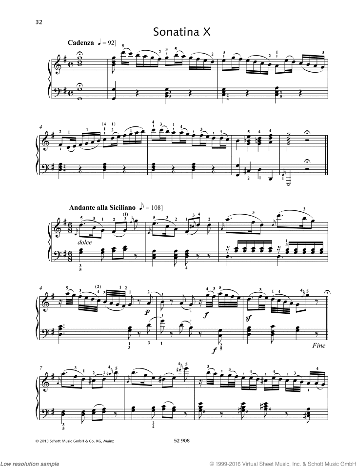 Sonatina X