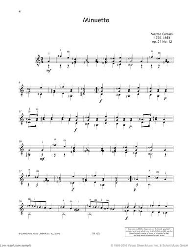 Minuetto, Op. 21 No. 12
