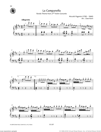 La Campanella - Rondo Theme from 2nd Violin Concerto