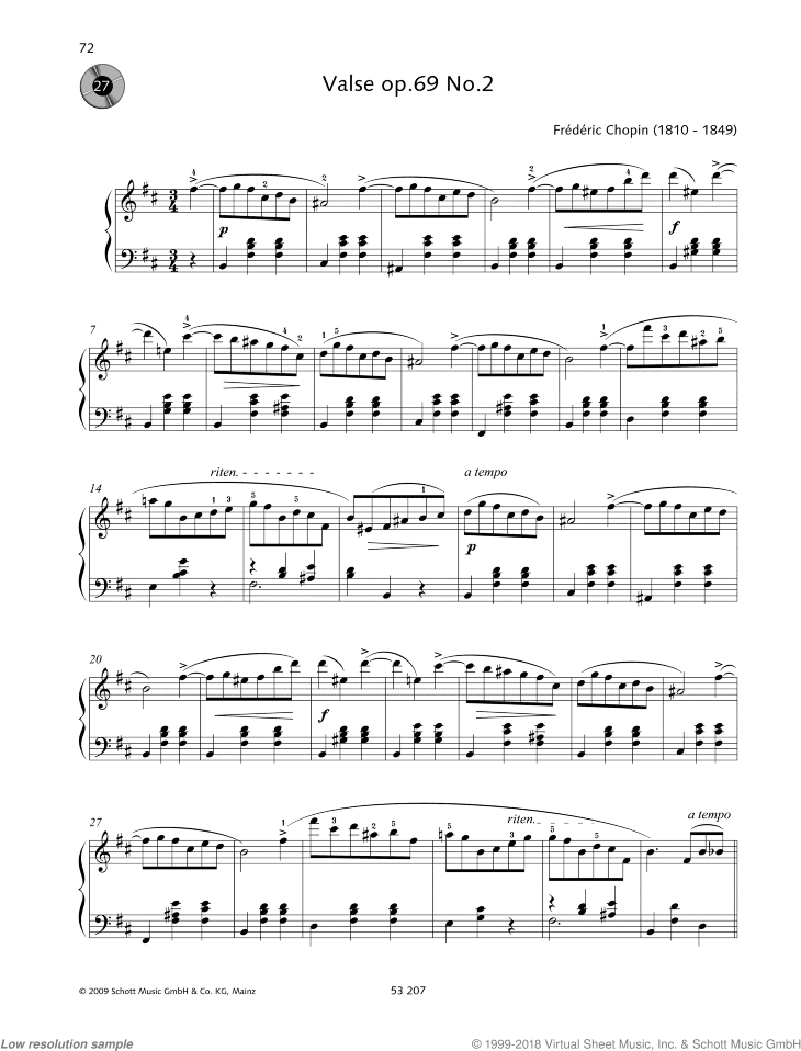 Valse, Op. 69 No. 2