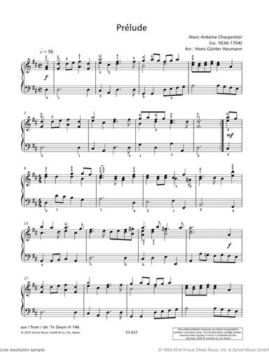 Prelude, from Te Deum, H 146