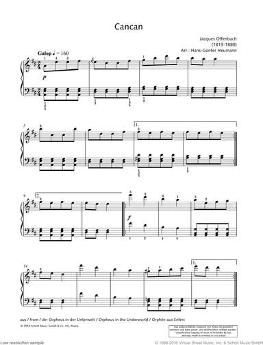 Cancan, from Orpheus in the Underworld