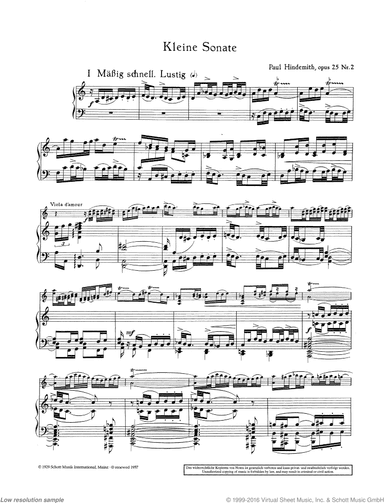 Little Sonata, Op. 25 No. 2