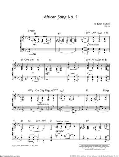 African Song No. 1