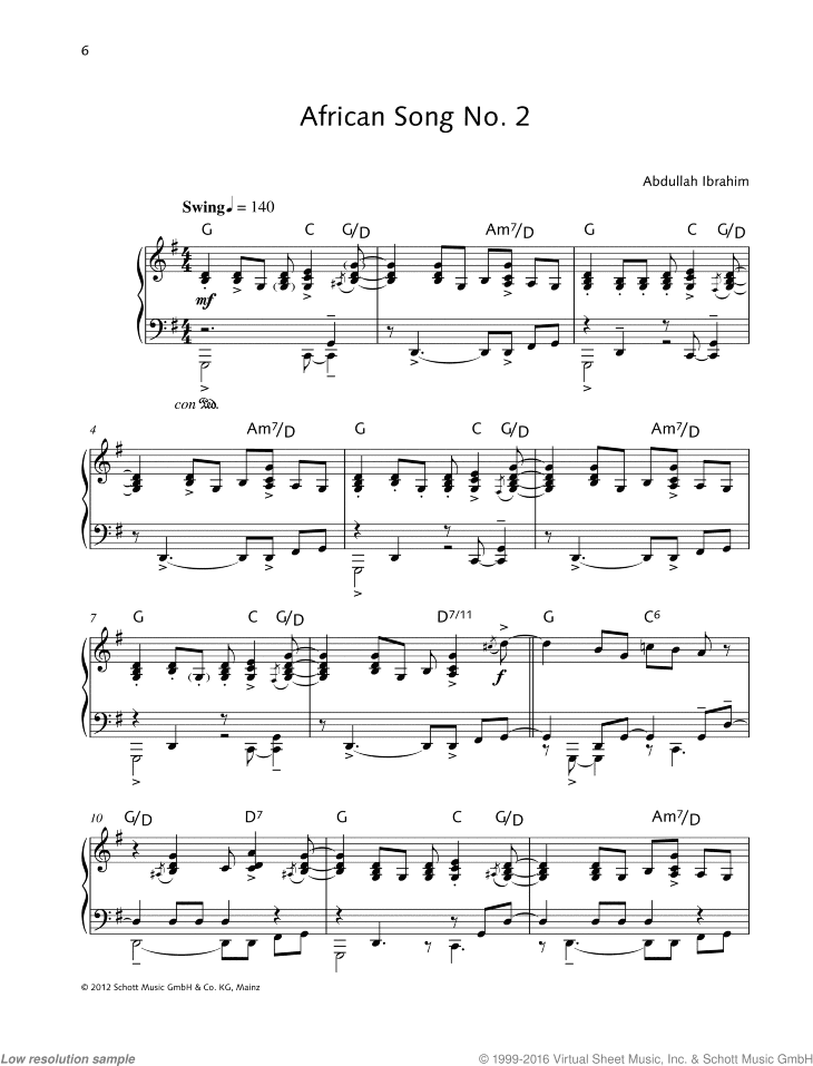 African Song No. 2
